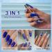 Rechoo 2pcs Gel Liner Nail Polish 8ml Blue Matte & Glitter Colors for Nail Art Design & Patterns - Buy Online on GoSupps.com