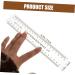 FOMIYES 1pc Eyebrow Ruler Eyeliner Brow Mapping Tool Eyebrow Grooming Stencil Kit Stencils Brow Shaper Pour - Buy Online on GoSupps.com