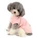 Zunea dog shirt for small dogs cats pets striped T-shirt for summer cool vest puppy basic tank top soft cotton chihuahua clothing for dogs pink size L L (1 Pack) rose