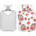 Naanle Hedgehog Mushroom Hot Water Bottle - 2L Large Heat Therapy with Cover | Hand & Foot Pain Relief - Perfect for Cold & Hot Use - Buy Online on GoSupps.com
