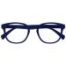 Opulize Pop Reading Glasses Fun Round Matt Frame Mid Blue Spring Hinges Scratch Resistant Mens Womens R2-3 +2.50 Smooth Matt Blue +2.50 Magnification