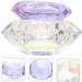 Healeved Glass Pen Cup Dazzle Nail Polish Manicure Nail Art Bowl Nail Glass Crystal Cup Mini Glass Nail Cup Nail Art Dappen Dish Dappen Jar Clear Nail Polish Holder Mini Nail Powder Liquid 7x7cm As Shown - Buy Online on GoSupps.com