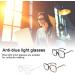 Anti-Blue Glasses Anti-Eye Fatigue and Ultraviolet Glare Suitable for Computer Reading Games Tv Mobile Phone Glasses Suitable for Men and Women - Buy Online on GoSupps.com