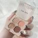 XGZ Eyeshadow Palette Glitter Makeup Palette Shimmer Sequined Palette Self Adhesive Eye Shadow Long Lasting Eye Shadow Neutral Cosmetic Eye Shadows 4 Colors 05french rose - Buy Online on GoSupps.com