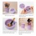 2 in 1 Makeup Brush Cleaner Bowl - Portable Folding Cleaner & Drying Rack Multifunctional Space-Saving Mat (Pink) for Effortless Brush Care - Buy Online on GoSupps.com