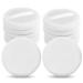 Sibba Loose Powder Puffs - 12 Round Velours Makeup Applicators & Compact Containers for Foundation & Cream | White - Buy Online on GoSupps.com
