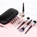 DUcare 10Pcs Travel Makeup Brush Set with Case - Premium Synthetic Kabuki Brushes for Foundation, Blending, and More - Women's Gift Set with Bag - Black - Buy Online on GoSupps.com