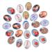 COHEALI Bracelets Beads 40pcs Religious Figure Jewelry Necklace Cross Labret Jewelry Necklace Fitting Sticker Bracelet Random 0.7X1CM