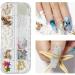 NICENEEDED Ocean Themed Nail Decorations Kit Irregular Abalone Shell Slices Conch Starfish Nail Art Charms Colorful Seashell Fragments Caviar Beads Nail Studs Supplies for Nail Design(Style 5) - Buy Online on GoSupps.com
