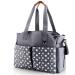 Homlynn Baby Nappy Changing Tote Bag Satchel Messenger Travel Diaper Weekender Bag w/Pram Straps 12 Pockets Large Storage Space for All Baby Accessories(Classic Grey) Dark Grey