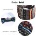 GORTIN Boho Headbands Set - 3 Pcs Black Elastic Twist Hair Bands for Women and Girls - Buy Online on GoSupps.com