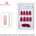 Bling Art Almond False Nails Fake Stiletto Matte Red Acrylic 24 Long Tips Glue - Buy Online on GoSupps.com