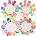 SUKPSY 40 Pcs Baby Girls Hair Claw Clips Mini Beautiful Cute Princess Hair Accessories 4 Style Candy Color Hair Pin Flower Hair Clips for Teens Kids Toddlers Girls