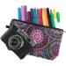 PREMYO Small Cosmetic Bag for Women - Versatile Makeup & Pencil Case - Mandala Design - Buy Online on GoSupps.com