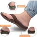 IRSOE Women's Plantar Fasciitis Sandals - Arch Support Flip Flops for Flat Feet & Heel Pain Relief - Brown, Size 10 - Buy Online on GoSupps.com