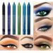 6 Pcs Blue Glitter Eyeliner Pencil Set for Women - Metallic Shimmer Highlighter Eyeshadow Professional Eye Makeup Pen - Color B - Buy Online on GoSupps.com