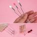 3PCS Mini Lip Brush Set - Silicone Reusable Lipstick Applicator Wands for Perfect Lip Gloss Application | Portable & Durable - Buy Online on GoSupps.com