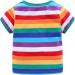 Mud Kingdom Little Boys Green Rainbow Stripe T-Shirt 12-18 Months - Short Sleeve - Buy Online on GoSupps.com