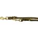 Dogeline Premium Double Linen Leash for Small & Large Dogs - 5m Olive Green | Adjustable Fat Leather & Brass - Buy Online on GoSupps.com
