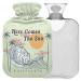 Naanle palm Sea Wave hot water bottle with reference transparent hot water bottle Handfoot Warmer Heading bag for pain relief heat and cold therapy 1L