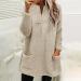 AMhomely Women's Plus Size Double Fleece Hooded Jumper with Pocket - Khaki 3XL - Buy Online on GoSupps.com