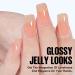 TOMICCA Nude Jelly Gel Polish - Pink Translucent Soak Off Neutral Color 15ML - Buy Online on GoSupps.com