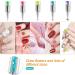 Sularpek 8PCS Nail Art Brush Set with Glitter Handle - Double Ended Pen Brushes for DIY Nail Designs | Dotting Tools for Women & Girls - Buy Online on GoSupps.com