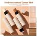 Mimore Contouring Stick - Dual-Ended Contour & Concealer Pencil with Brush | Creamy Texture for All Skin Types | Natural Color #2 - Buy Online on GoSupps.com