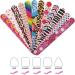 12 PCS Nail File Emery Board Professional Double Sided 100/180 Grit Nail Buffer Colorful Manicure Pedicure Nail Art Tools for Women Girls - Buy Online on GoSupps.com