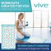 Vive Dumbbell Workout Poster - Home Gym Exercise Chart for Full Body - Laminated Bodyweight Guide for Strength Training - 30 x 17 - Perfect for Men, Women, Elderly - Buy Online on GoSupps.com