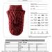 Buy PetyOung Warm Dog Sweater Vest - Soft Knitted Wool Coat for Small & Medium Dogs (Large Red) | Cozy Winter Clothing - Buy Online on GoSupps.com