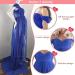 Feoya Maternity Maxi Dress - Chiffon Lace Split Front Gown for Pregnant Women Photography - Blue - Size 2 M - Buy Online on GoSupps.com