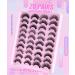 20 Pairs Mixed 3D Thick Fluffy Cat Eye Wispy False Eyelashes - Imitation Mink - Buy Online on GoSupps.com