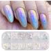 Nail Art Glitter Flake Nail Art Foil Flake Shining Holographic 12 Grids Nail Glitter Flake for Summer Nail Art Decoration Nail Foil Flakes - Buy Online on GoSupps.com