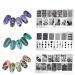 3pcs Nail Art Stamp Templates Kit - Maleicure Stencil & Nail Art Tools (OM-D04 OM-D05 OM-D06) - International Shipping Available - Buy Online on GoSupps.com