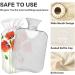 NAANLE Poppy Flowers Transparent Hot Water Bottle 2L - Pain Relief for Cramps Heat & Cold Therapy - Buy Online on GoSupps.com