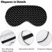 Polka Dots Black and White Sleep Mask - Adjustable Eye Cover for Sleeping - Blocks Light - Perfect for Men and Women - Ideal for Night Travel and Naps - Buy Online on GoSupps.com