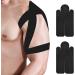 Kinesiology Tape Breathable Kinesiology Athletic Tape - Sports Tape for Knee Shoulder and Elbow Precut Strips for Muscle Relief and Joint Support Pochy Black 2 pieces per bag - Buy Online on GoSupps.com