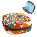 Colorful Summer Elements Pattern Sanitary Napkin Storage Bag Feminine Menstrual Cup Pouches Nursing Pad Holder Tampon Bags Portable Period Bag for Women Teen Girls 1Pcs Multi-colored 10