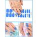 Kalolary Gel Nail Polish Strips Nail Gel Art Sticker Waterproof Full Nail Wraps Decal Sets with Scissors Nail File and Stick for Women Girls Nail Art Decor (UV/LED Lamp Required)-8 - Buy Online on GoSupps.com
