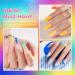 beetles Gel Polish Nail Art Gel Liner Polish Set - 6 Neon Gel Nail Polish Colours Hot Pink Orange Blue Yellow Paint for Nails Built Thin Brush in Bottle Soak off Uv LED Lamp Rainbow Nails-LG196 - Buy Online on GoSupps.com