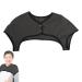 Higyee heating pillows for the shoulder |360-degree package heated neck wrap thin-neck heating pillow washable velvet-neck warmer all-year-old heating pillow for the neck and shoulder relaxation dark gray L