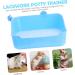 Angoily Rabbit Corner Toilet Rabbit Potty Trainer Hamster Bedding Cage Lacework Potty Trainer Pet Large medium Blue - Buy Online on GoSupps.com