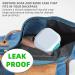 ARGOMAX Leak-Proof Prosthesis Box - Sustainable Denture & Brace Storage with Sieve (White + Cyan) | Shop Internationally - Buy Online on GoSupps.com