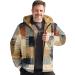 Shop Hanxiulin Men's Fleece Plush Jacket - Oversized Warming Zipper Hoodie | Lightweight Quilted Winter Coat in Khaki & More Color Variants - Buy Online on GoSupps.com