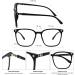 GUDVUE Oversized Blue Light Glasses Computer Reading/Gaming/Phones Glasses Anti Glare/UV400/Eye Strain Large Square Frame Black - Buy Online on GoSupps.com