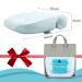Idle Hippo Tencel Spa Bath Pillow - Ultra Soft Neck and Back Support, Quick Dry Headrest for Bathtub - Light Blue - Machine Washable - Buy Online on GoSupps.com
