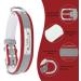 Senristar Personalized Reflective Dog Collar & Leash Set | Custom Engraved Name Tag for Small Medium Large Dogs & Cats - Red - Buy Online on GoSupps.com