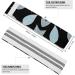 Premium Fabric Resistance Bands - White & Gray Leaves Print | Elastic Leg Bands for Effective Workouts | International Shipping Available - Buy Online on GoSupps.com