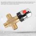 Thermostatic Mixed Valve for Home Improvement | Chrome Polished Temperature Control for Bathroom - Buy Online on GoSupps.com